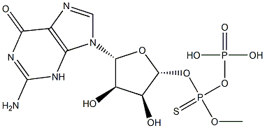 guanosine 5'-O-(1-thiodiphosphate) Struktur