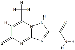 [1,2,4]Triazolo[1,5-a]pyrimidine-2-carboxamide,1,5-dihydro-7-methyl-5-thioxo-(9CI) Struktur