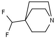 1-Azabicyclo[2.2.2]octane,4-(difluoromethyl)-(9CI) Struktur