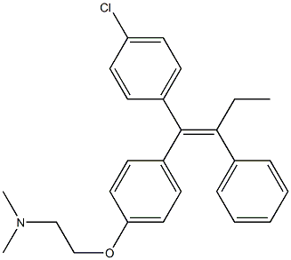 4-chlorotamoxifen Struktur