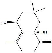 1-Naphthalenol,1,2,3,4,4a,5,6,7-octahydro-3,3,5,8-tetramethyl-,(1R,4aR,5R)-rel-(9CI) Struktur