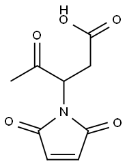 1H-Pyrrole-1-propanoic acid, ba-acetyl-2,5-dihydro-2,5-dioxo- (9CI) Struktur