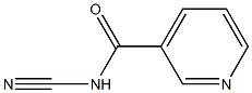 3-Pyridinecarboxamide,N-cyano-(9CI) Struktur