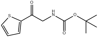 (2-Oxo-2-thiophen-2-yl-ethyl)-carbamic acid tert-butyl ester Struktur