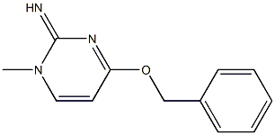 2(1H)-Pyrimidinimine,1-methyl-4-(phenylmethoxy)-(9CI) Struktur