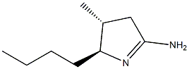 2H-Pyrrol-5-amine,2-butyl-3,4-dihydro-3-methyl-,(2R,3S)-rel-(9CI) Struktur