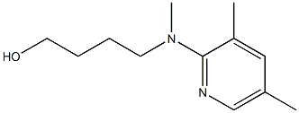 1-Butanol,4-[[(3,5-dimethyl-2-pyridinyl)methyl]amino]-(9CI) Struktur