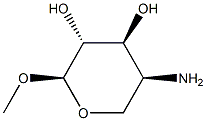 alpha-L-Arabinopyranoside,methyl4-amino-4-deoxy-(9CI) Struktur