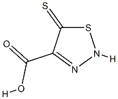 1,2,3-Thiadiazole-4-carboxylicacid,5-mercapto-(9CI) Struktur