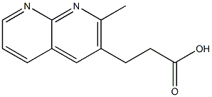 1,8-Naphthyridine-3-propanoicacid,2-methyl-(9CI) Struktur