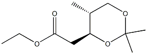 D-erythro-Pentitol, 2,4-dideoxy-4-methyl-3,5-O-(1-methylethylidene)-, acetate (9CI) Struktur