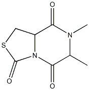 3H-Thiazolo[3,4-a]pyrazine-3,5,8-trione,tetrahydro-6,7-dimethyl-(9CI) Struktur