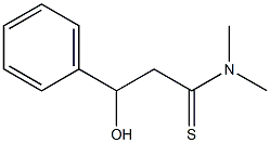 Benzenepropanethioamide,  -bta--hydroxy-N,N-dimethyl- Struktur