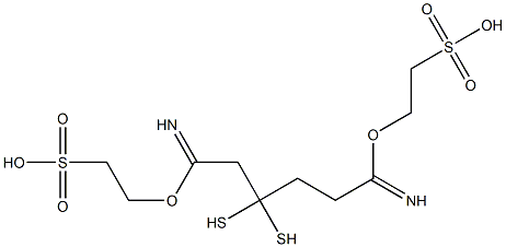 diisethionyl-3,3'-dithiobispropionimidate Struktur