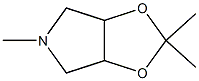 4H-1,3-Dioxolo[4,5-c]pyrrole,tetrahydro-2,2,5-trimethyl-(9CI) Struktur