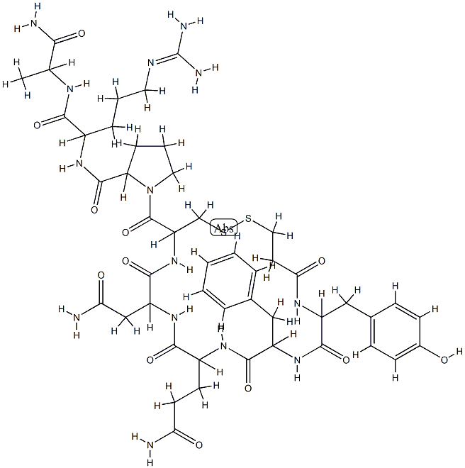 argipressin, AlaNH2(9)- Struktur