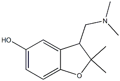 5-Benzofuranol,3-[(dimethylamino)methyl]-2,3-dihydro-2,2-dimethyl-(9CI) Struktur