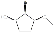 Cyclopentanol, 2-bromo-3-methoxy-, (1-alpha-,2-ba-,3-alpha-)- (9CI) Struktur