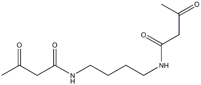 utanamide, N,N'-1,4-butanediylbis[3-oxo- Struktur