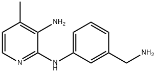 2,3-Pyridinediamine,N2-[3-(aminomethyl)phenyl]-4-methyl-(9CI) Struktur