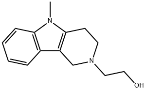 2H-Pyrido[4,3-b]indole-2-ethanol,1,3,4,5-tetrahydro-5-methyl-(9CI) Struktur