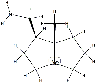 1H-Pyrrolizine-1-methanamine,hexahydro-7a-methyl-,(1R,7aR)-rel-(9CI) Struktur