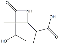 2-Azetidineaceticacid,3-(1-hydroxyethyl)-alpha,3-dimethyl-4-oxo-(9CI) Struktur