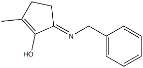 1-Cyclopenten-1-ol,2-methyl-5-[(phenylmethyl)imino]-(9CI) Struktur