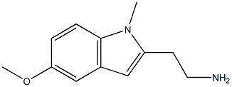 1H-Indole-2-ethanamine,5-methoxy-1-methyl-(9CI) Struktur