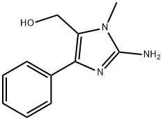 1H-Imidazole-5-methanol,2-amino-1-methyl-4-phenyl-(9CI) Struktur