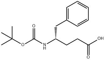 (S)-4-(tert-ブトキシカルボニルアミノ)-5-フェニルペンタン酸 化學(xué)構(gòu)造式