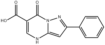 7-oxo-2-phenyl-4,7-dihydropyrazolo[1,5-a]pyriMidine-6-carboxylic acid Struktur