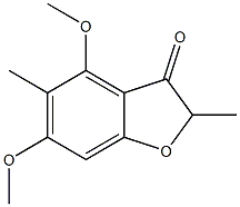 3(2)-Benzofuranone,4,6-dimethoxy-2,5-dimethyl-(4CI) Struktur