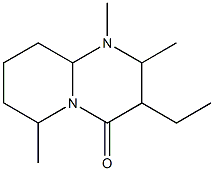 4H-Pyrido[1,2-a]pyrimidin-4-one,3-ethyloctahydro-1,2,6-trimethyl-(9CI) Struktur