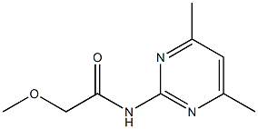 N-(4,6-dimethyl-2-pyrimidinyl)-2-methoxyacetamide Struktur