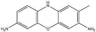 10H-Phenoxazine-3,7-diamine,2-methyl-(9CI) Struktur