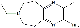 5H-Pyrazino[2,3-d]azepin-2-amine,7-ethyl-6,7,8,9-tetrahydro-3-methyl-(9CI) Struktur