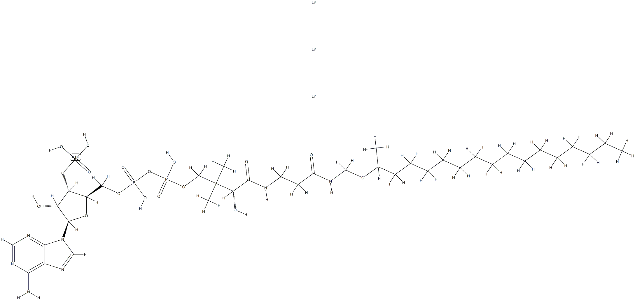 heptadecan-2-onyl-dethio-coenzyme A Struktur