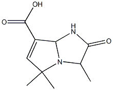 1H-Pyrrolo[1,2-a]imidazole-7-carboxylicacid,2,3,5,7a-tetrahydro-3,5,5-trimethyl-2-oxo-(9CI) Struktur