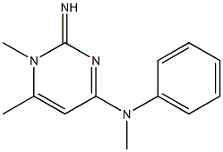 4-Pyrimidinamine,1,2-dihydro-2-imino-N,1,6-trimethyl-N-phenyl-(9CI) Struktur