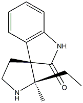 Spiro[3H-indole-3,3-pyrrolidin]-2(1H)-one, 2-ethyl-2-methyl-, (2R,3S)-rel- (9CI) Struktur