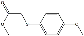 methyl 2-[(4-methoxyphenyl)sulfanyl]acetate Struktur