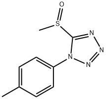 1H-Tetrazole,1-(4-methylphenyl)-5-(methylsulfinyl)-(9CI) Struktur