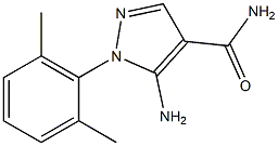 1H-Pyrazole-4-carboxamide,5-amino-1-(2,6-dimethylphenyl)-(9CI) Struktur