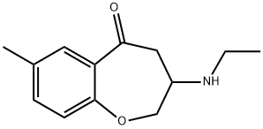 1-Benzoxepin-5(2H)-one,3-(ethylamino)-3,4-dihydro-7-methyl-(9CI) Struktur