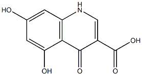 3-Quinolinecarboxylicacid,4,5,7-trihydroxy-(9CI) Struktur