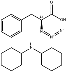 (S)-α-Azidobenzenepropanoic acid (dicyclohexylammonium) salt Struktur