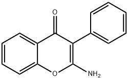 4H-1-Benzopyran-4-one,2-amino-3-phenyl-(9CI) Struktur