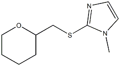 1H-Imidazole,1-methyl-2-[[(tetrahydro-2H-pyran-2-yl)methyl]thio]-(9CI) Struktur