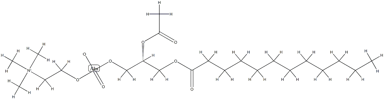 3,5,9-Trioxa-4-phosphaheneicosan-1-aminium,7-(acetyloxy)-4-hydroxy-N,N,N-trimethyl-10-oxo-,innersalt,4-oxide,(R] Struktur